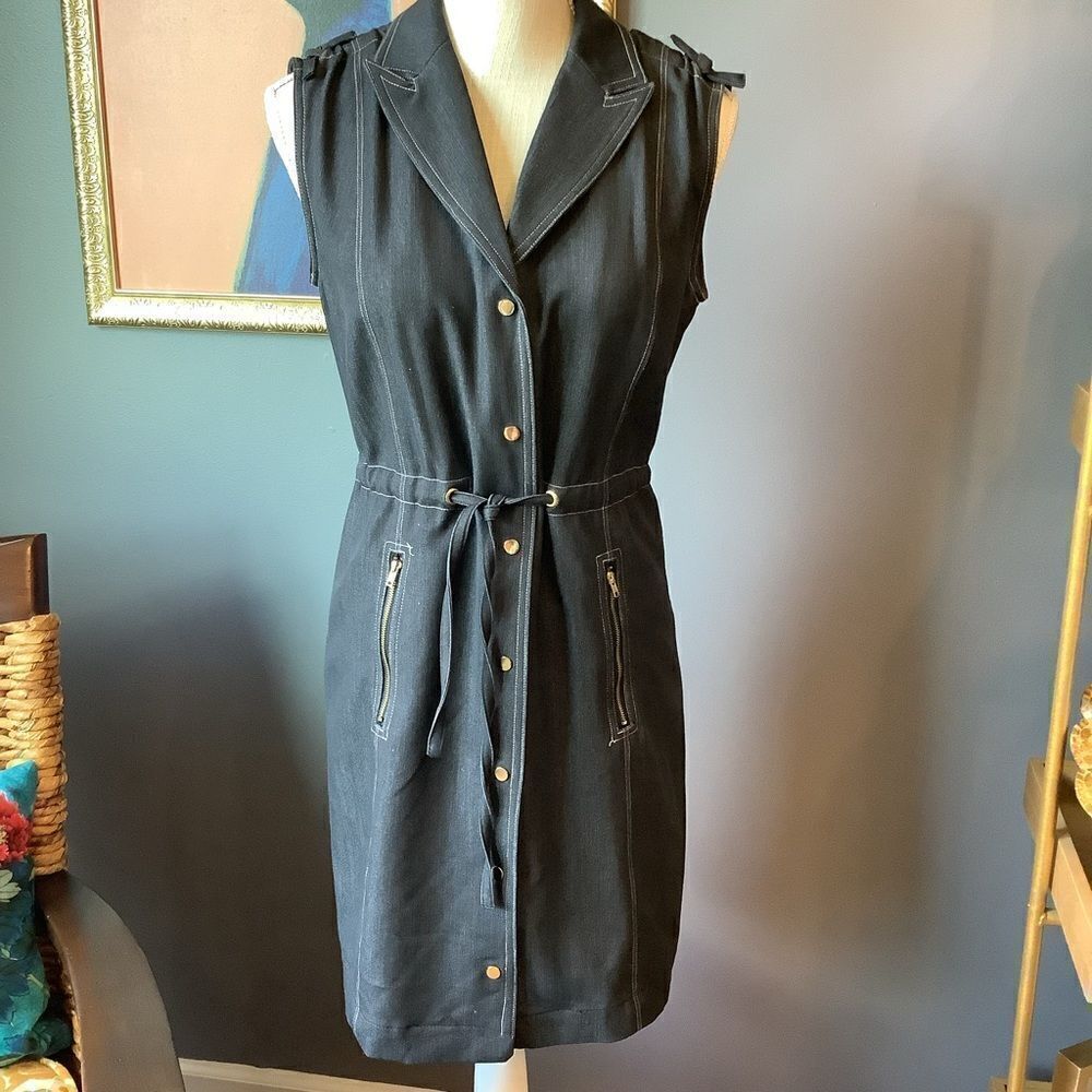 Premise‎ Black Denim Dress 🍾🌞👖